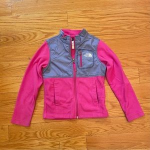 Girls North Face Light Zip Up Jacket Size XS (6)